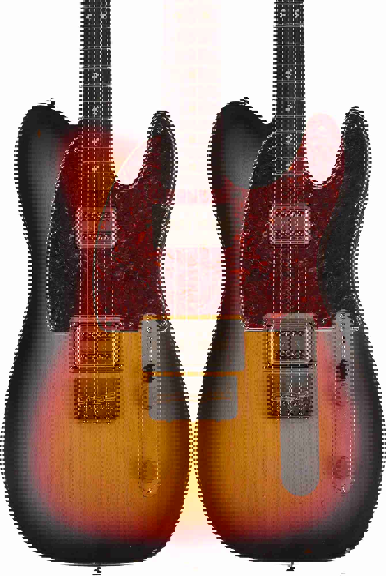 Nash T-2HB Guitar with Lollartrons in 3-Tone Sunburst - Light Aging