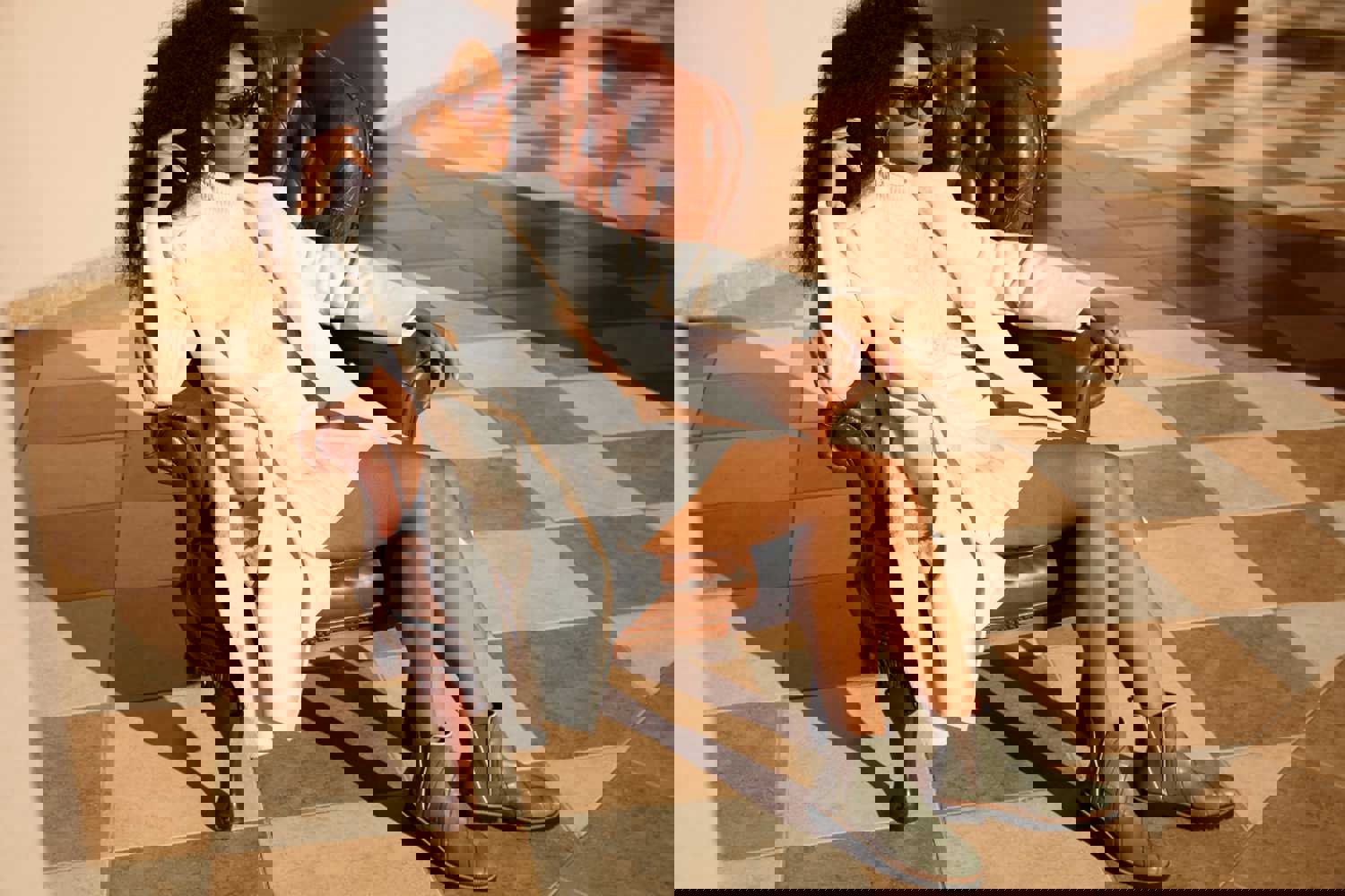 Luisina Green Handwoven Leather Ankle Boots - Premium Quality & Handcrafted