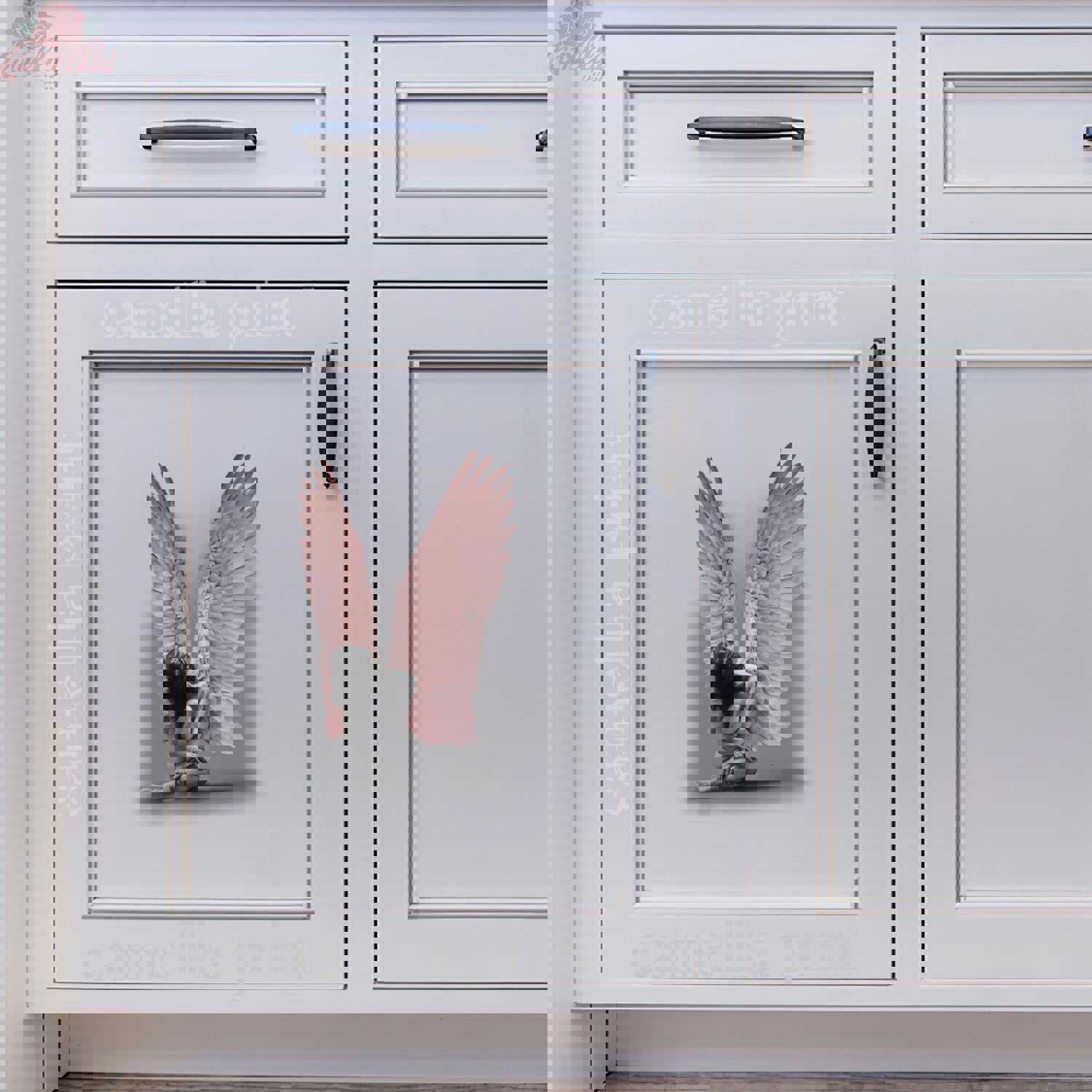 Angel America Decal For Wall - Cute A Name Tag Stickers, Valentines Day Gifts For Her