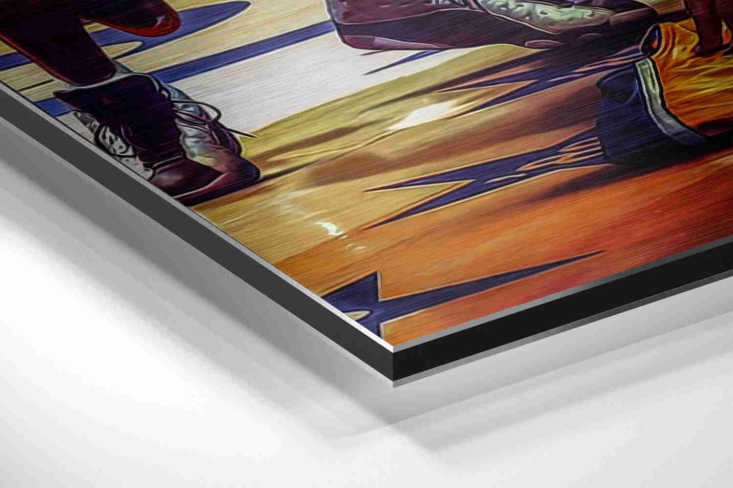 Respect for Kobe Brushed Aluminium Dibond Wall Art