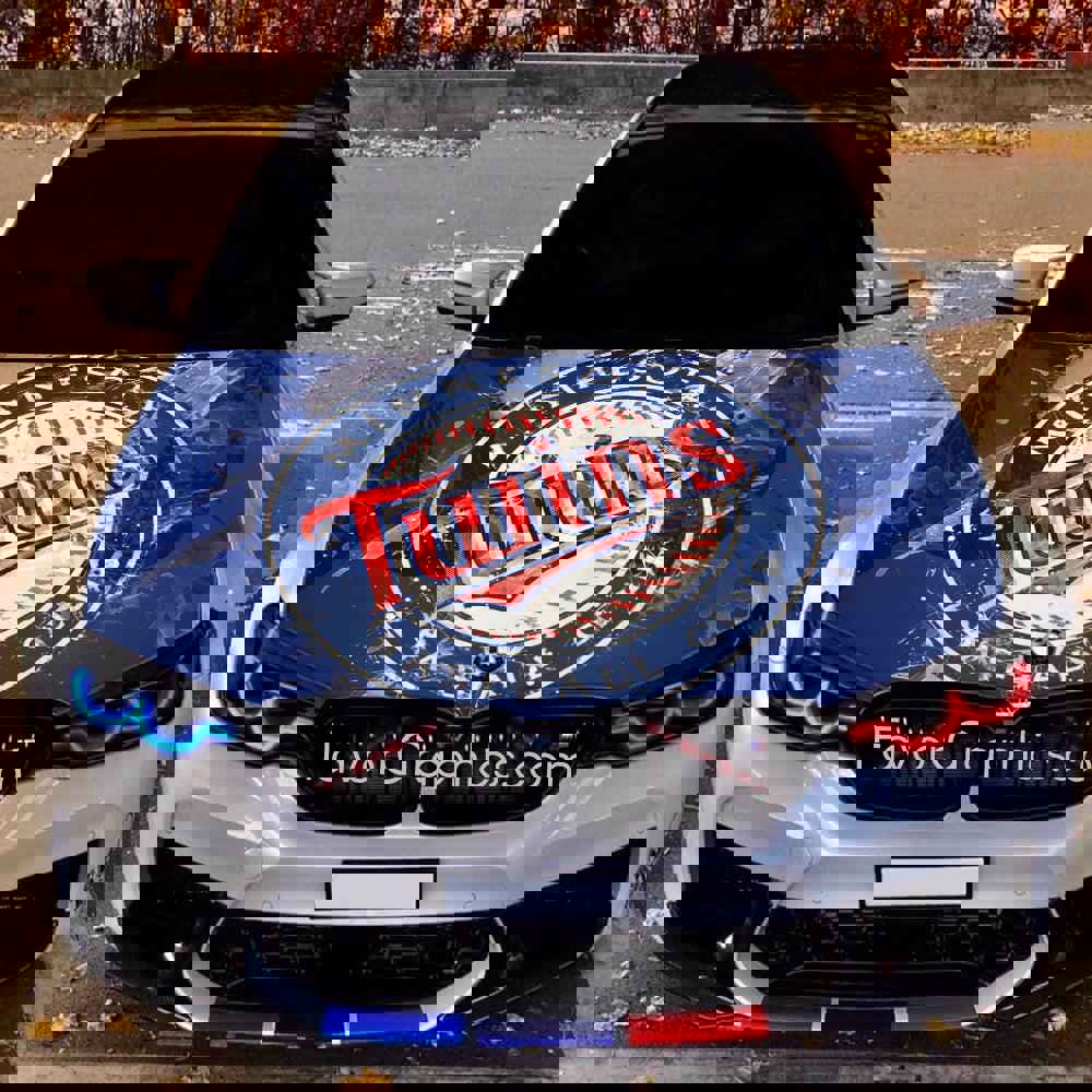 Minnesota Twins Itasha Car Vinyl Hood Wrap Decal Sticker