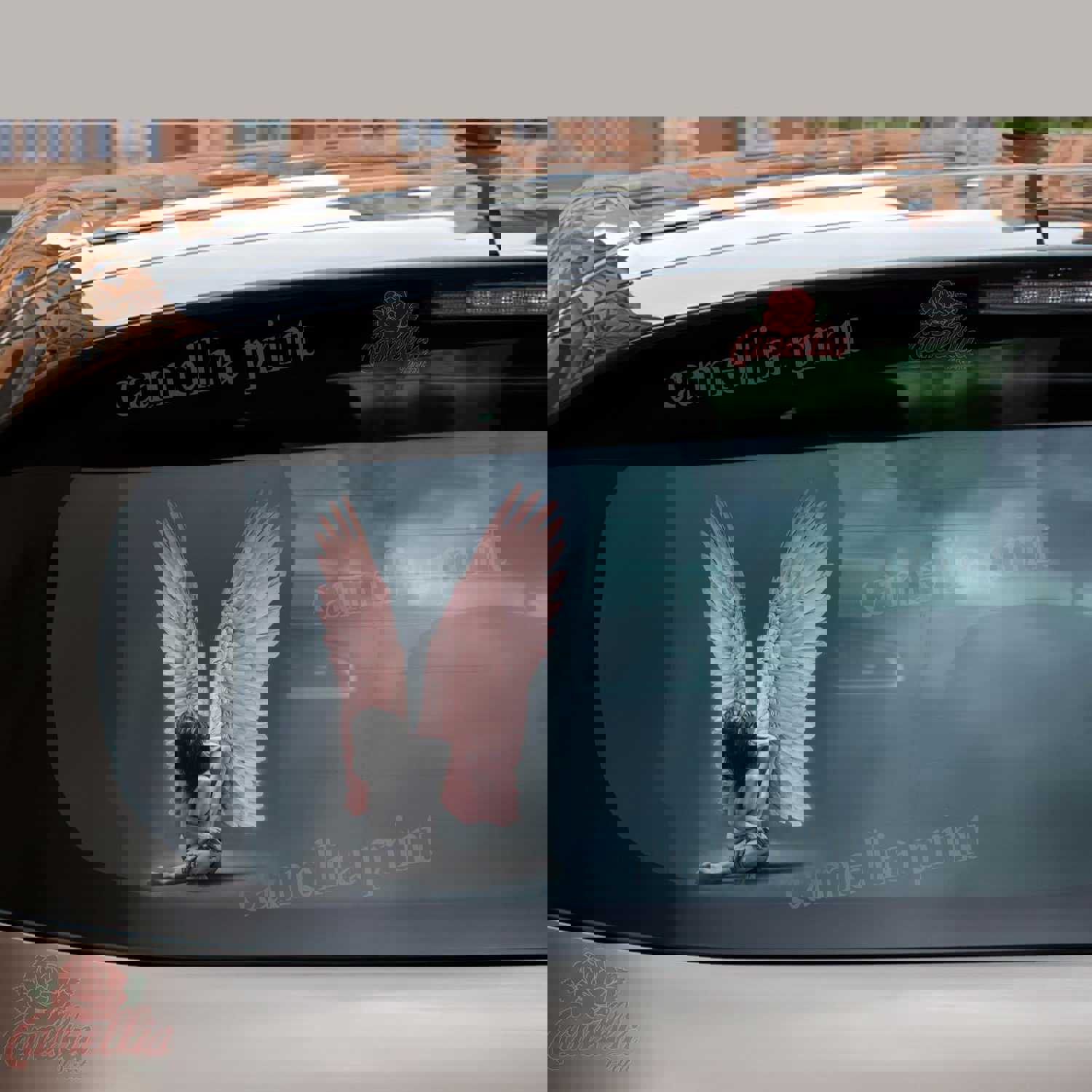 Angel America Decal For Wall - Cute A Name Tag Stickers, Valentines Day Gifts For Her