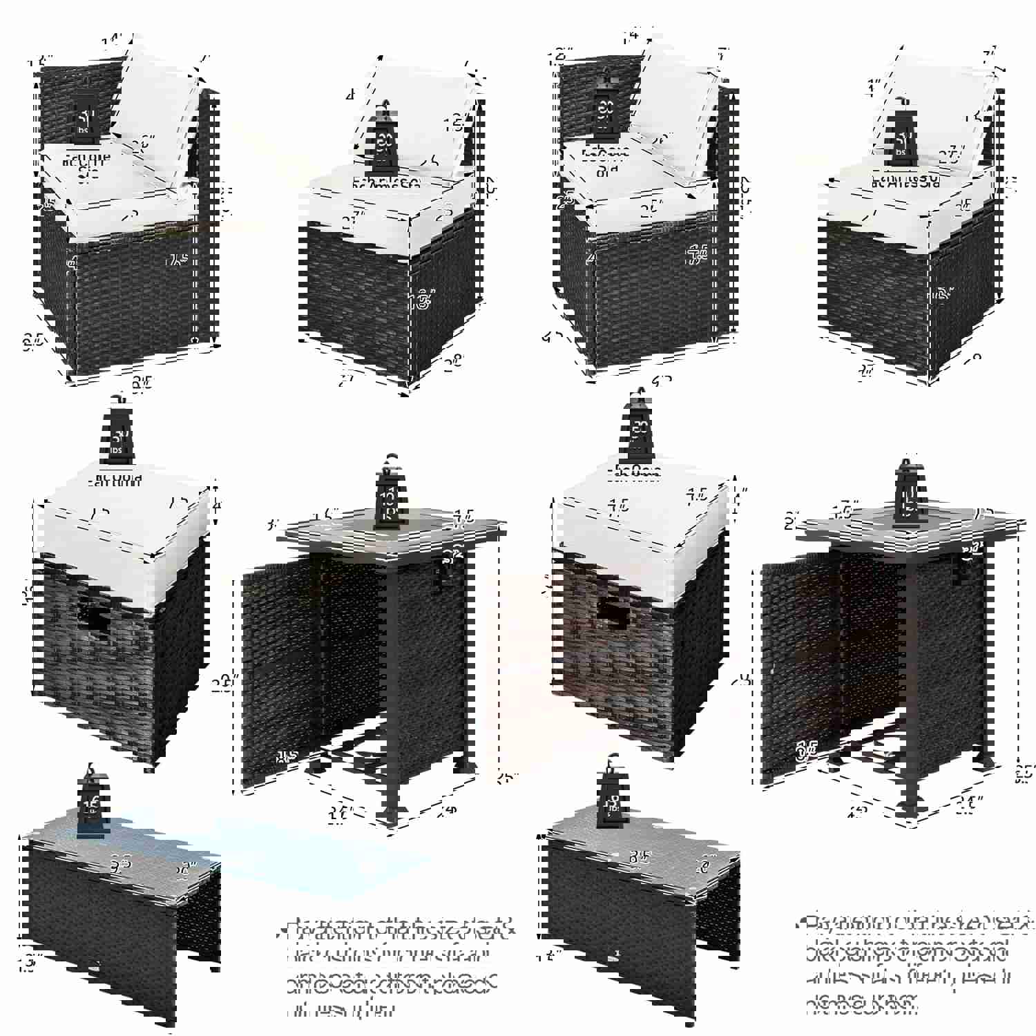 Tangkula 9-Piece Patio Furniture Set with 32” Fire Pit Table, 50,000 BTU Square Propane Fire Pit