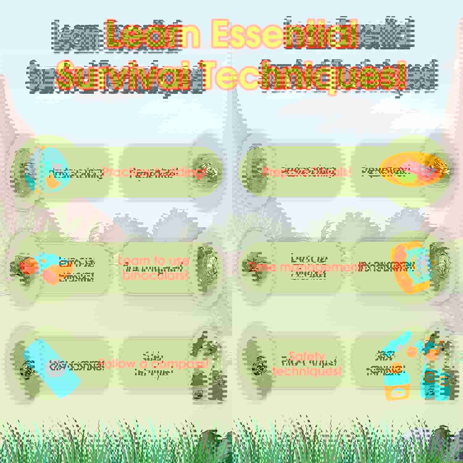 ToyVelt Kids Camping Tent Set with Walkie Talkies - Complete Outdoor Adventure Kit for Boys and Girls