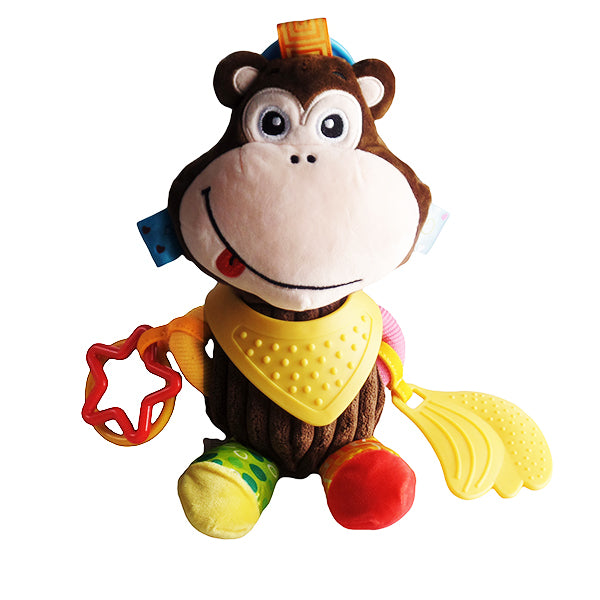 Sozzy Plush Baby Animal Multi Sensory Development Activity Toy for Infants 3-36 Months