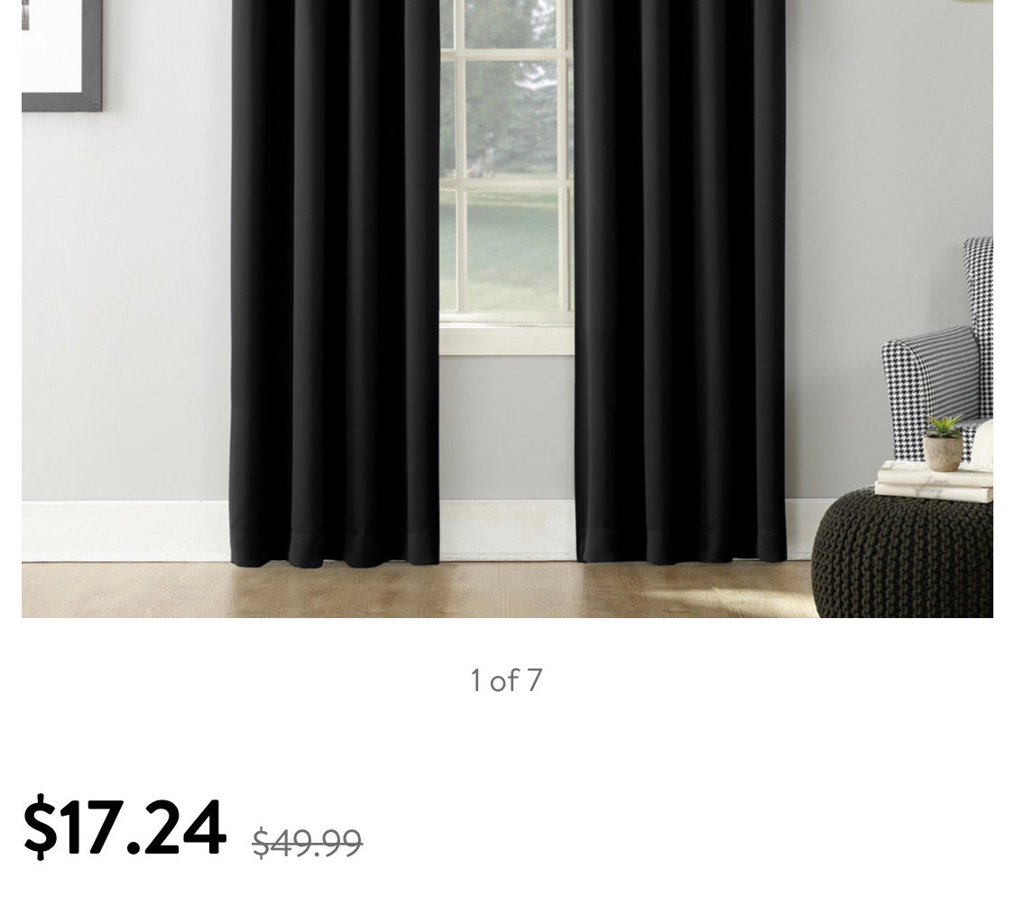 Sun Zero Nolan Energy Efficient Blackout Grommet Curtain Panel