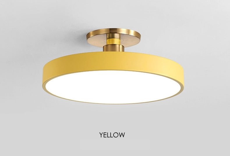 MIRODEMI® Minimalist LED Ceiling Lamp - Remote Control, Dimmable, Multi-Color