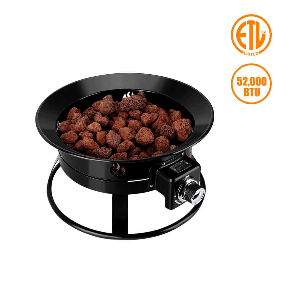 Camplux Propane Fire Pit Camping Fire Bowl for Outdoor Gatherings