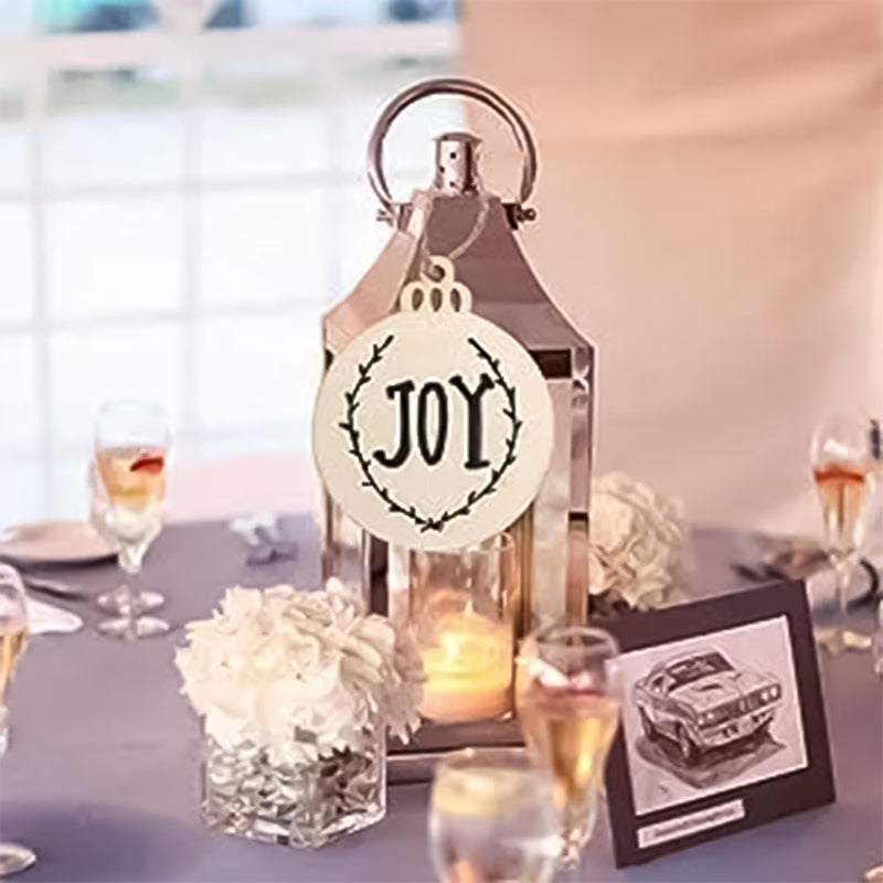 DIY Christmas Wooden Hanging Decorations (30 pcs) - Rustic Craft Ornaments