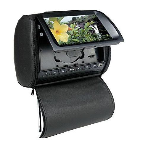 Cemicen 2PCS 9 Inch Car Headrest Monitor with DVD Player, 800*480 TFT LCD Screen, Supports IR/FM/USB/SD/Speaker/Game