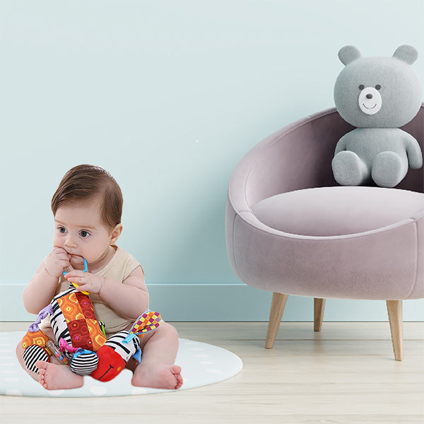 Sozzy Plush Baby Animal Multi Sensory Development Activity Toy for Infants 3-36 Months