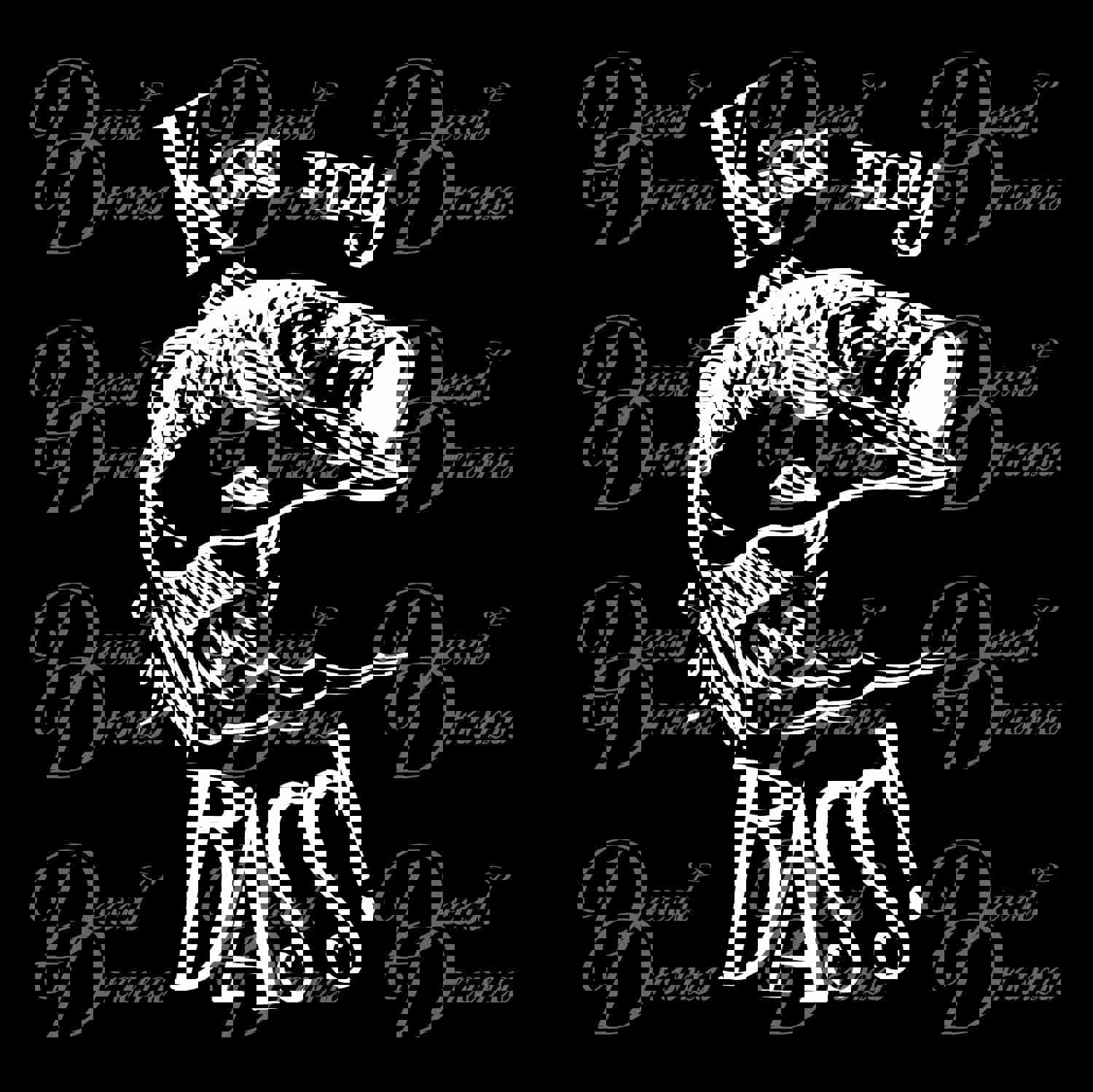 Kiss My Bass Vinyl Car/Laptop Decal with Fish Graphic