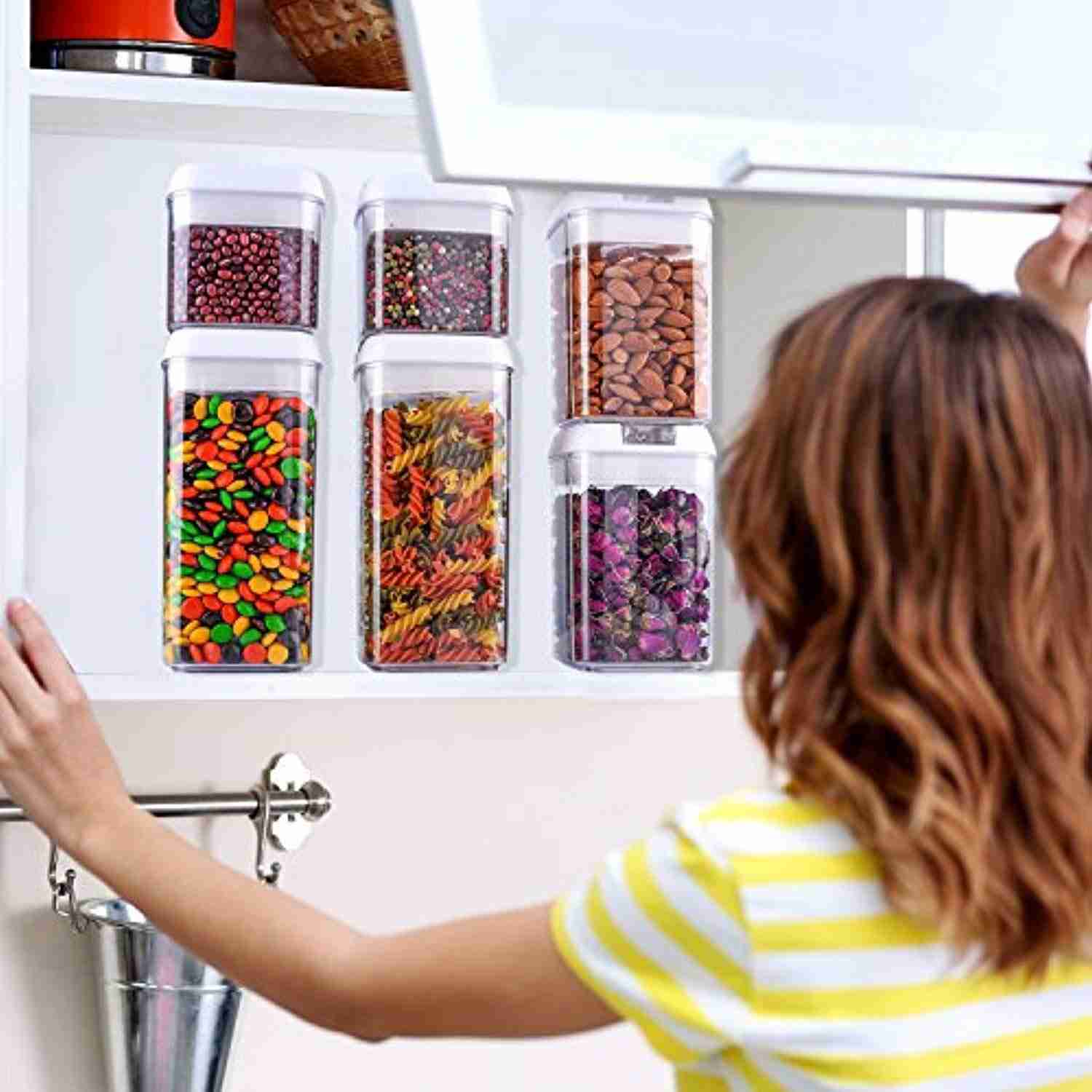 ME.FAN Air-Tight Food Storage Container Set - 6-Piece BPA-Free Plastic Containers