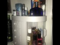 Transparent Desktop Dressing Box with Large-Capacity Drawers for Skin Care and Makeup Storage