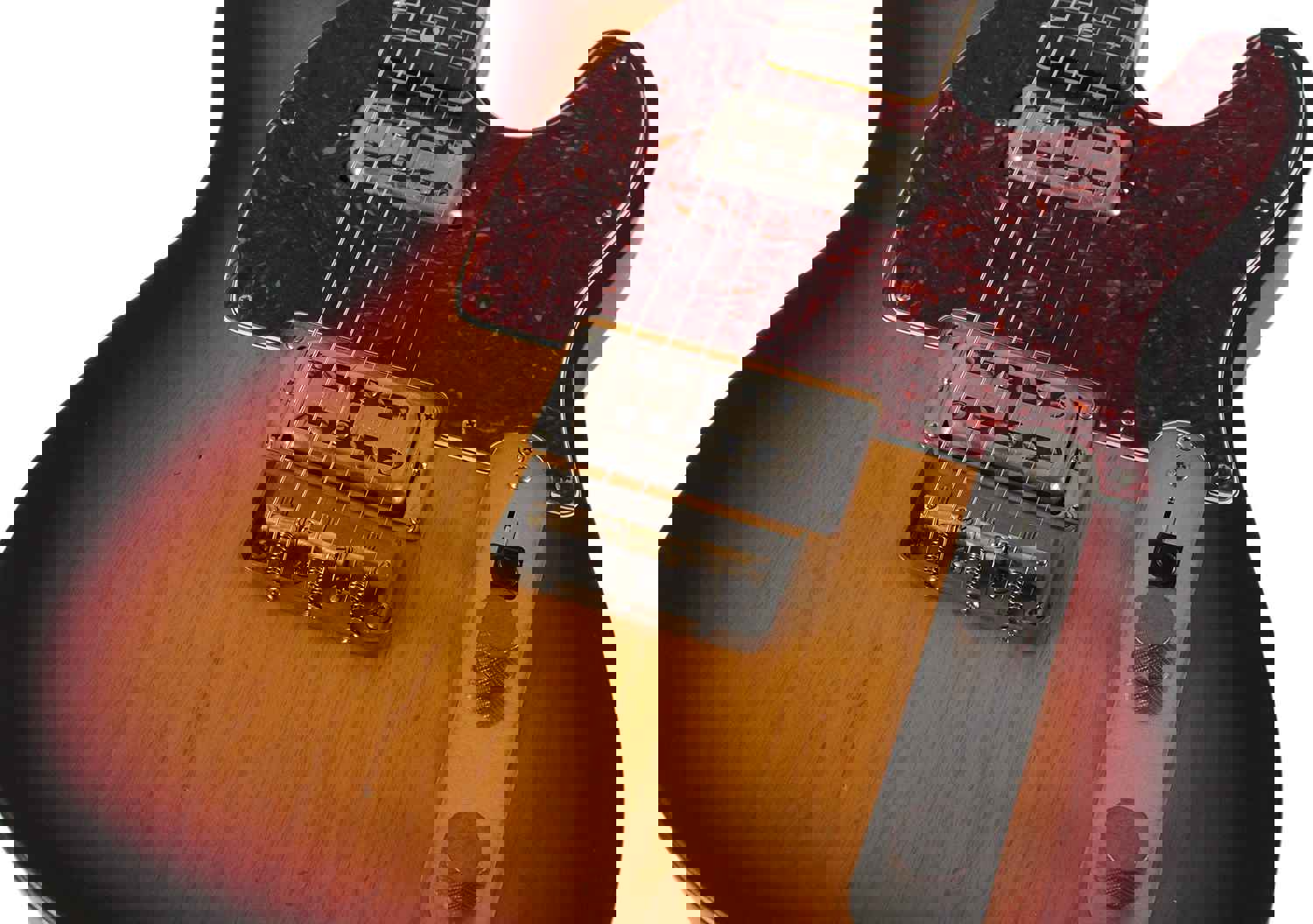 Nash T-2HB Guitar with Lollartrons in 3-Tone Sunburst - Light Aging