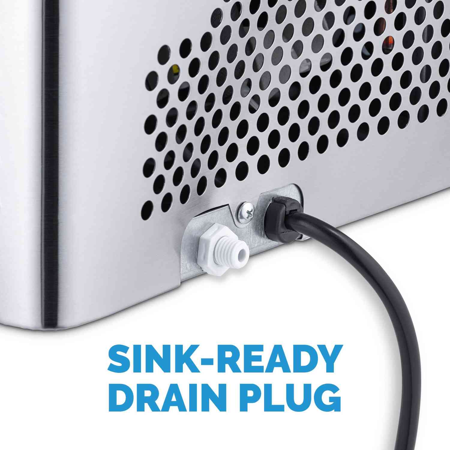 NewAir 126 Can Beverage Fridge and Countertop Clear Ice Maker Bundle