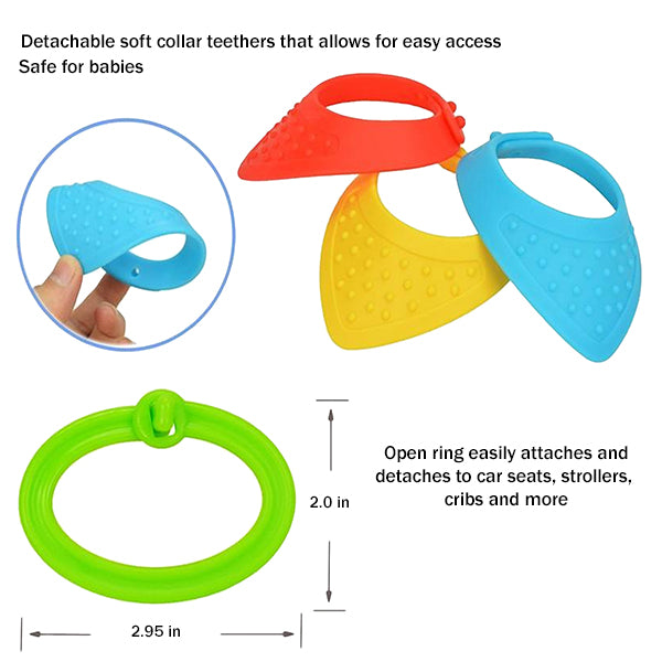 Sozzy Plush Baby Animal Multi Sensory Development Activity Toy for Infants 3-36 Months