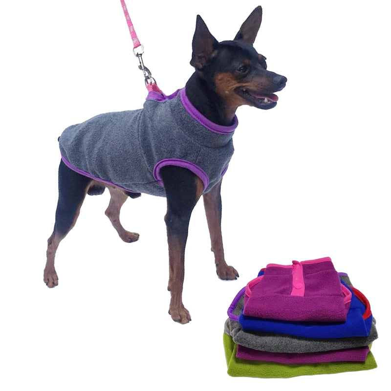 Fleece Dog Cat Clothes Warm Vest for Pets