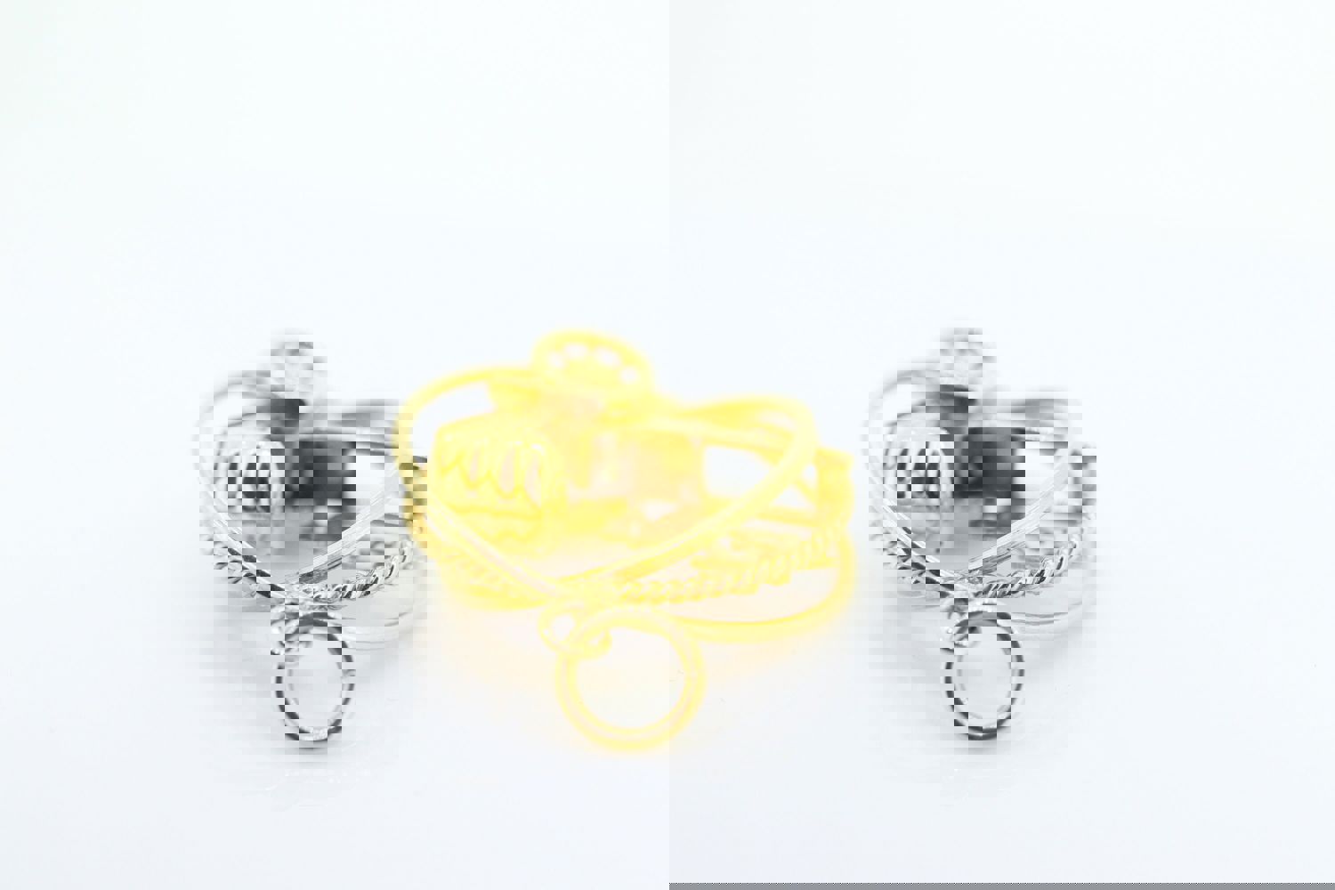 14k Chinese Rickshaw Cart Carriage Medallion Pendant - 3D Geometric Charm