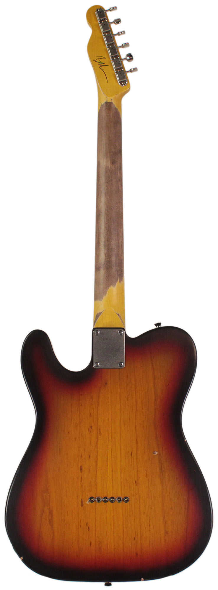 Nash T-2HB Guitar with Lollartrons in 3-Tone Sunburst - Light Aging