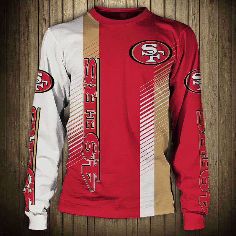 Women’s San Francisco 49ers Stripe Sweatshirt