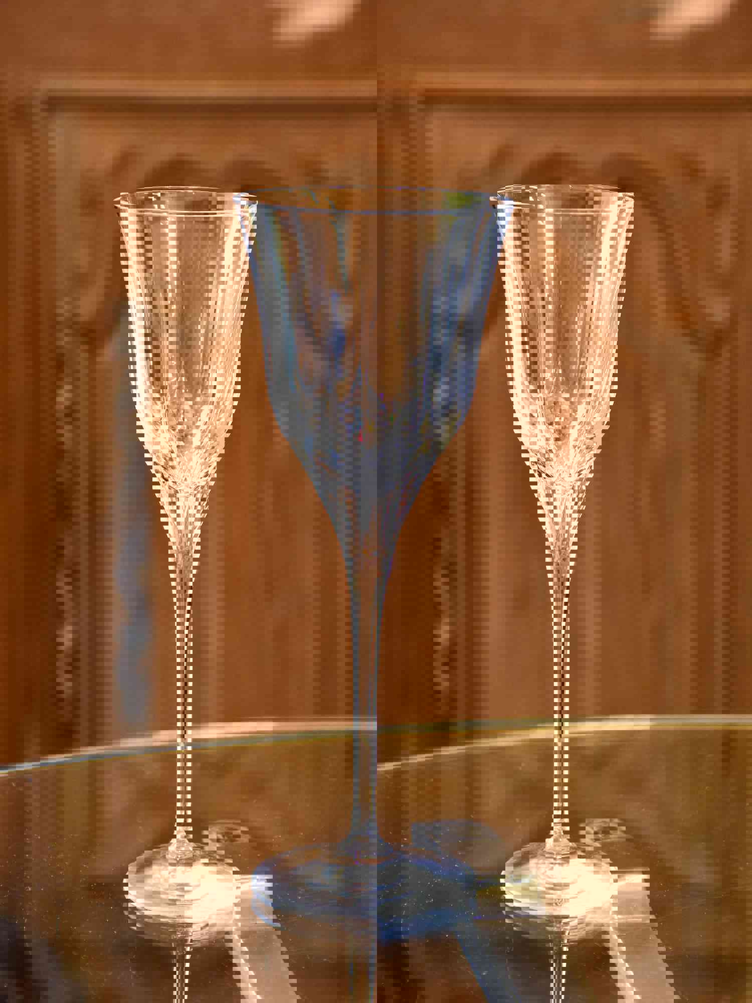 Vintage Italian Crystal Wine Glasses Set - Da Vinci Collection