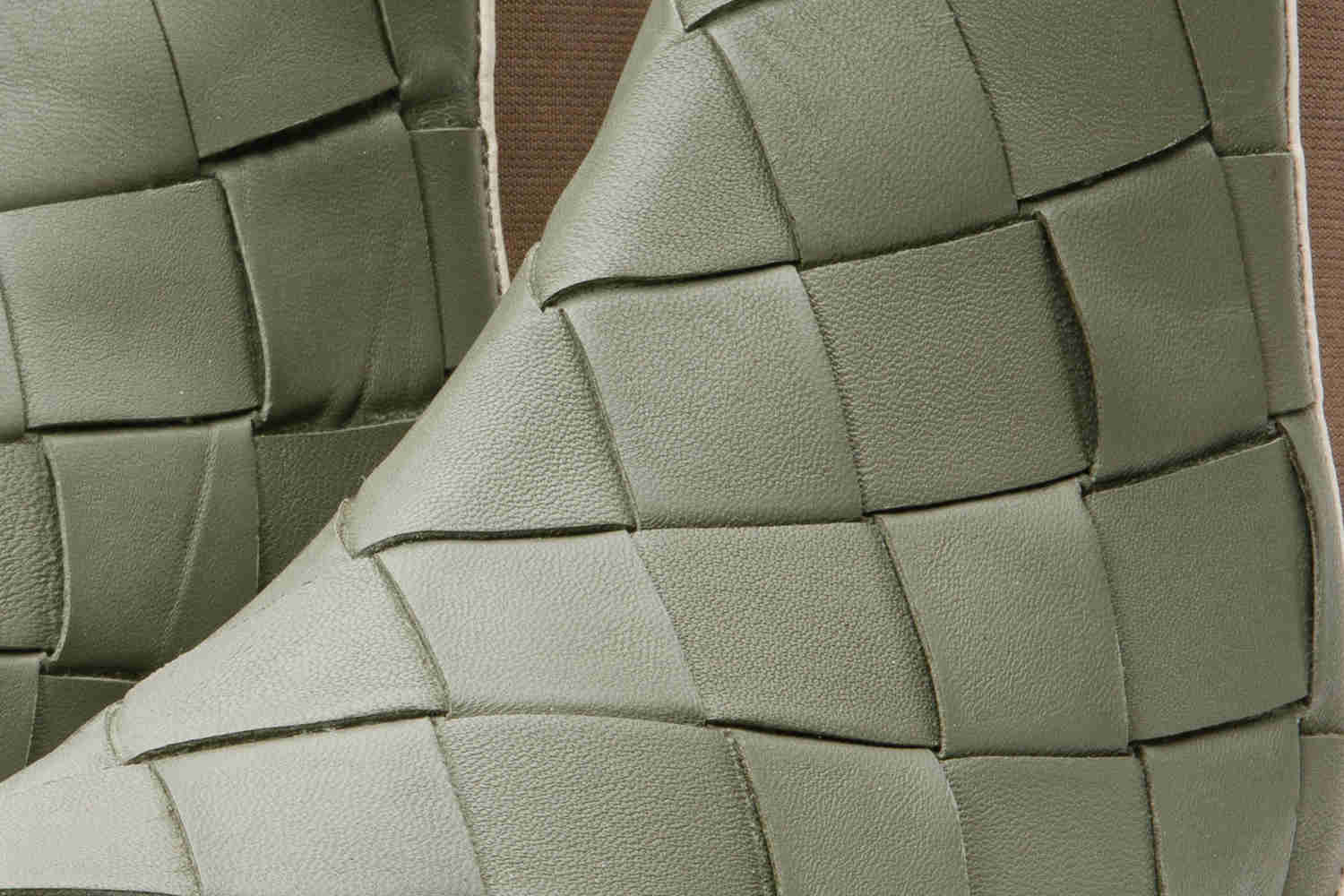 Luisina Green Handwoven Leather Ankle Boots - Premium Quality & Handcrafted