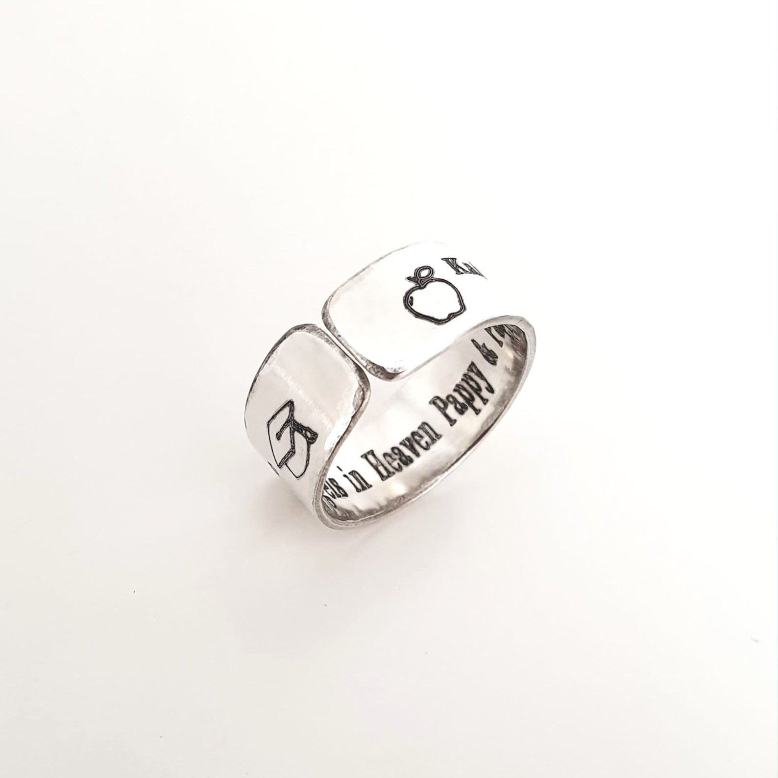 Personalized Sterling Silver Graduation Ring - Engravable University or College Gift