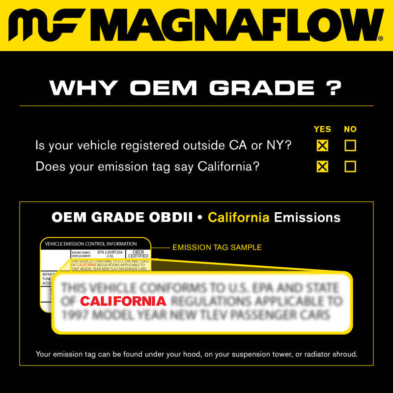 Magnaflow Universal 2.25 Catalytic Converter with Single O2 OEM