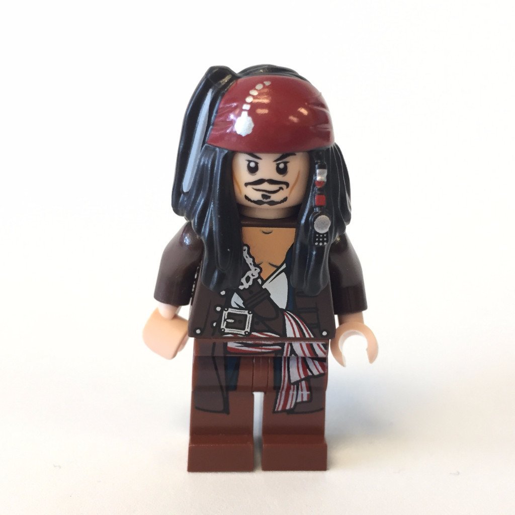 LEGO Pirates of the Caribbean Captain Jack Sparrow Minifigure with Jacket