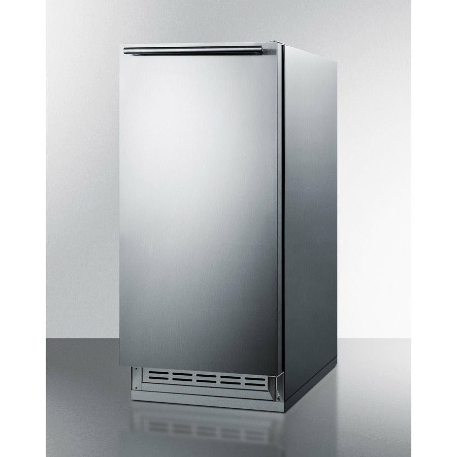 Summit 16 Built-In Ice Maker with 12 lbs. Daily Ice Production, Stainless Steel Design