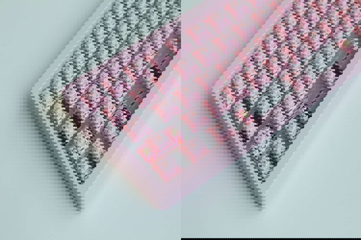 Jris65 PCB Gasket Mount Keyboard Kit - Pink