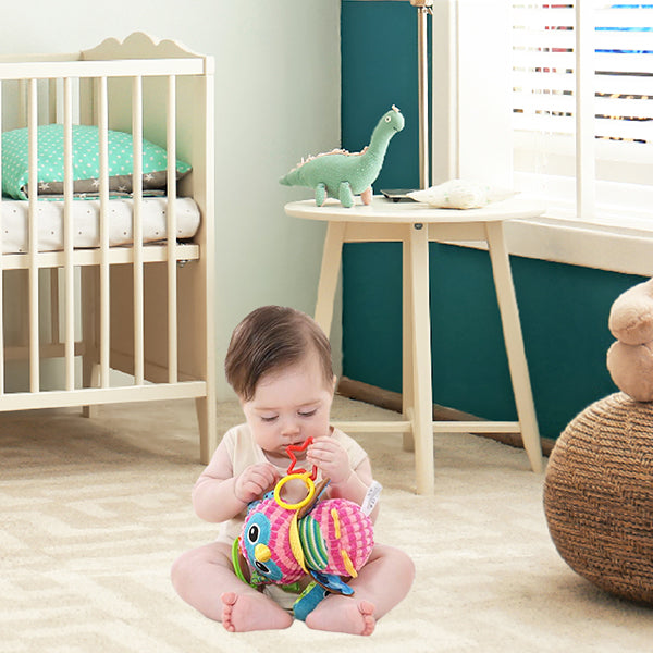 Sozzy Plush Baby Animal Multi Sensory Development Activity Toy for Infants 3-36 Months