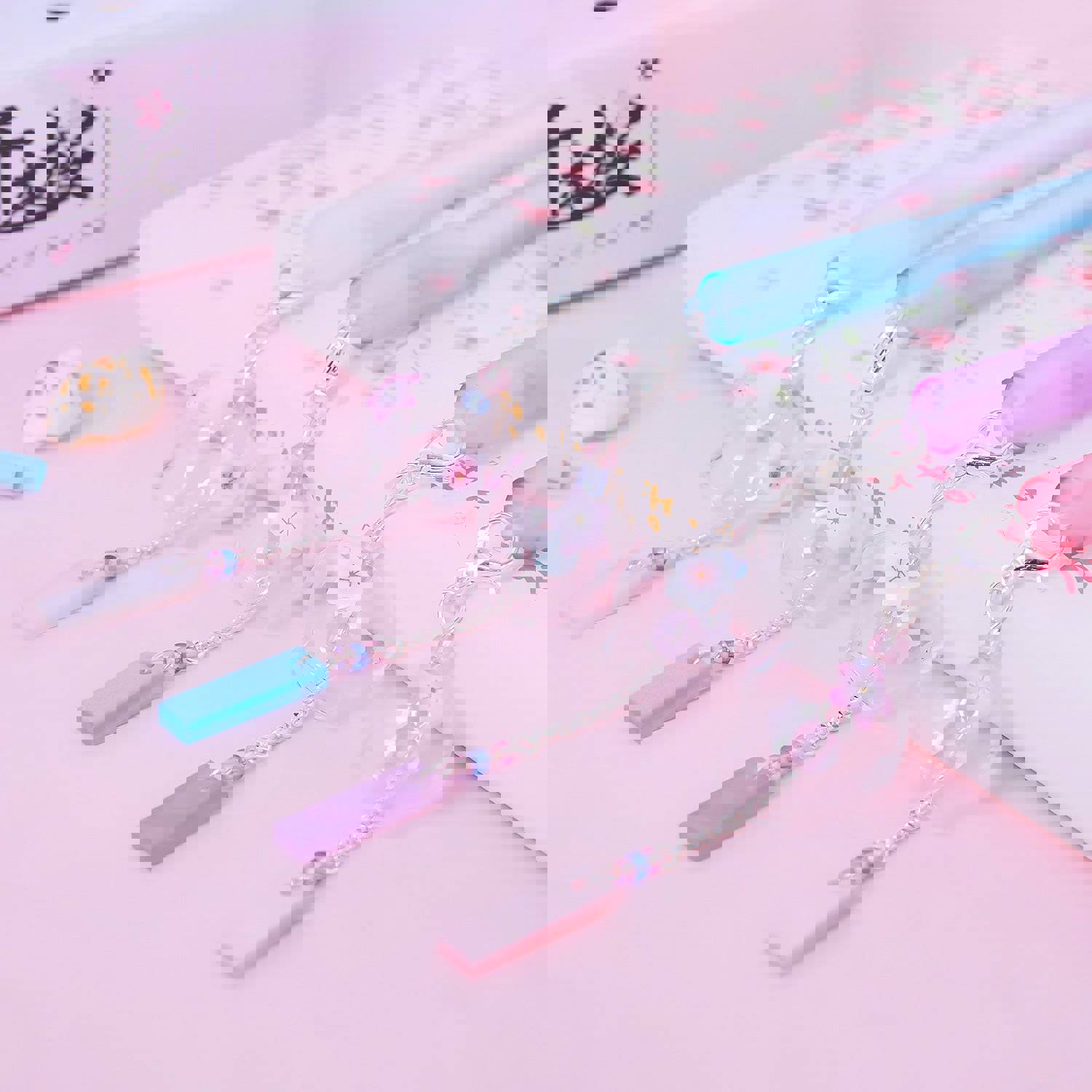 Academyus Gel Pens 0.5mm Kawaii Pendant Ink Gel Pen Writing Marker Student Office Stationery Gift (Random Color)