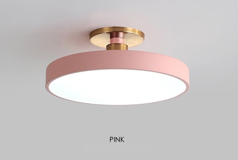 MIRODEMI® Minimalist LED Ceiling Lamp - Remote Control, Dimmable, Multi-Color