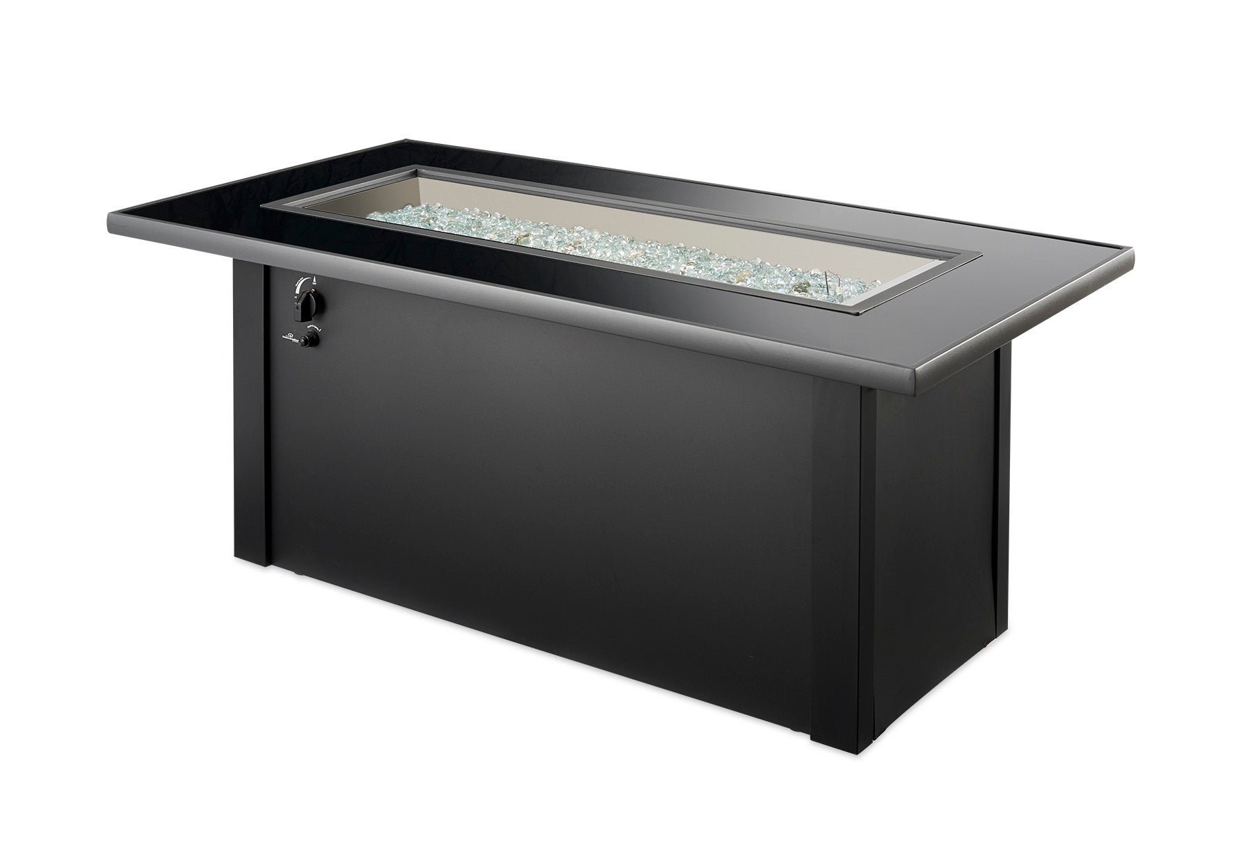 Outdoor Greatroom MCR-1242 Monte Carlo Glass Linear Gas Fire Pit Table