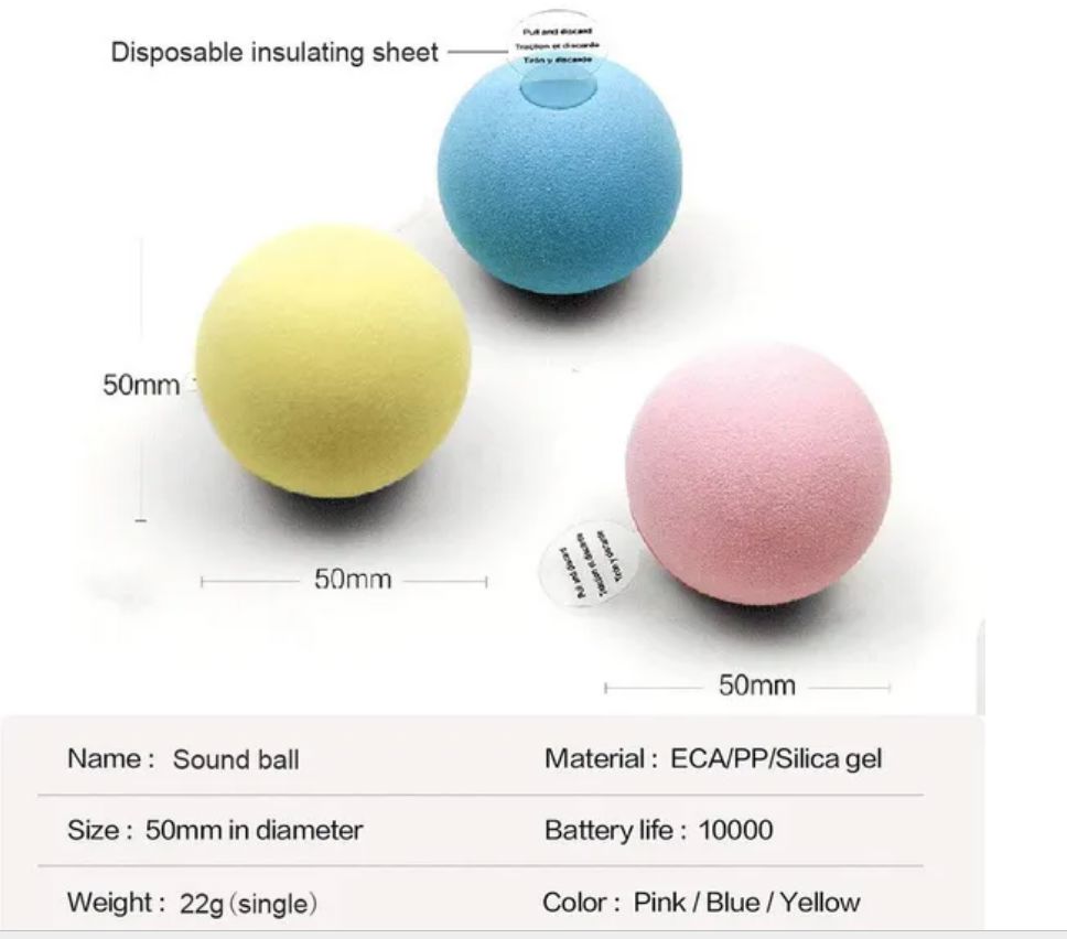 Smart Interactive Cat Toy with Sound Effects - Catnip Ball for Cats & Kittens