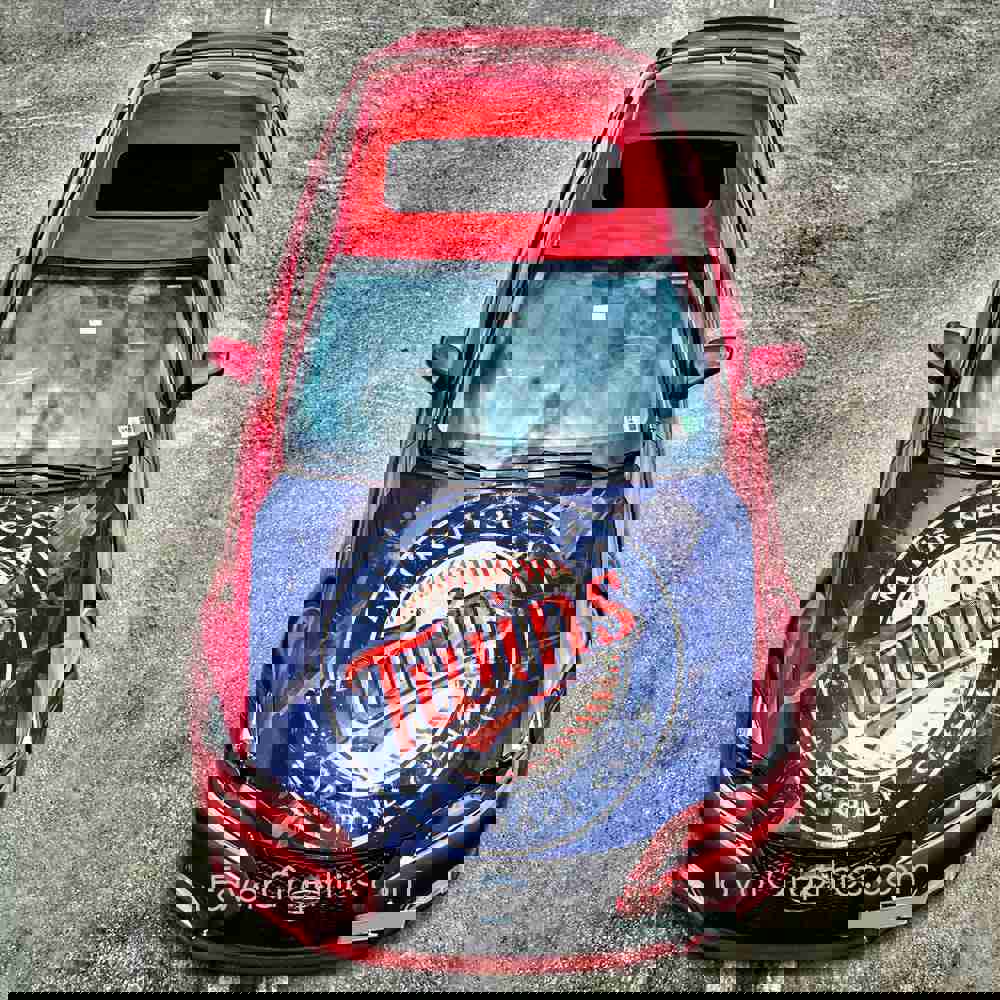 Minnesota Twins Itasha Car Vinyl Hood Wrap Decal Sticker