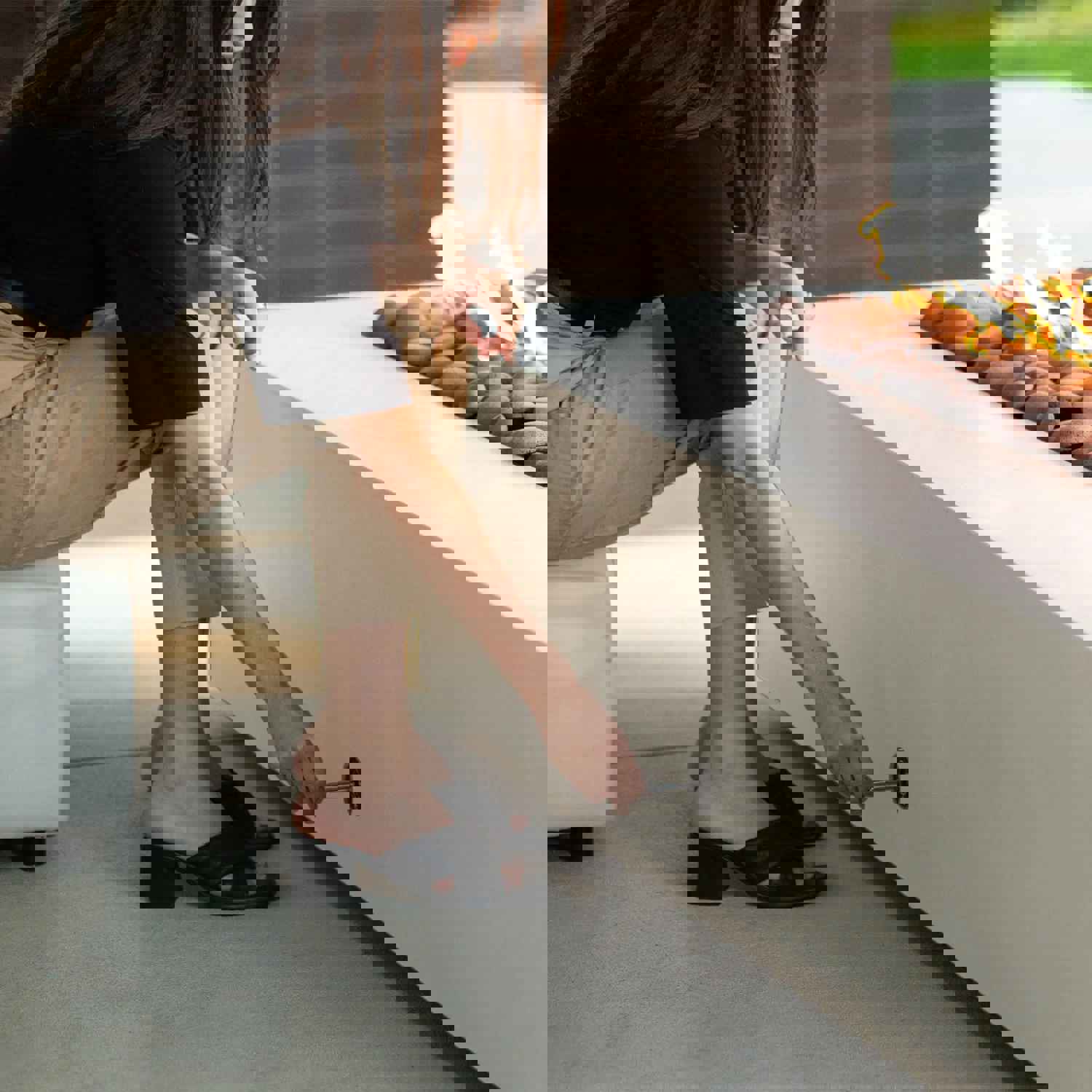 Starfire Designs Gravity 72 x 38 Rectangle Concrete Gas Fire Pit