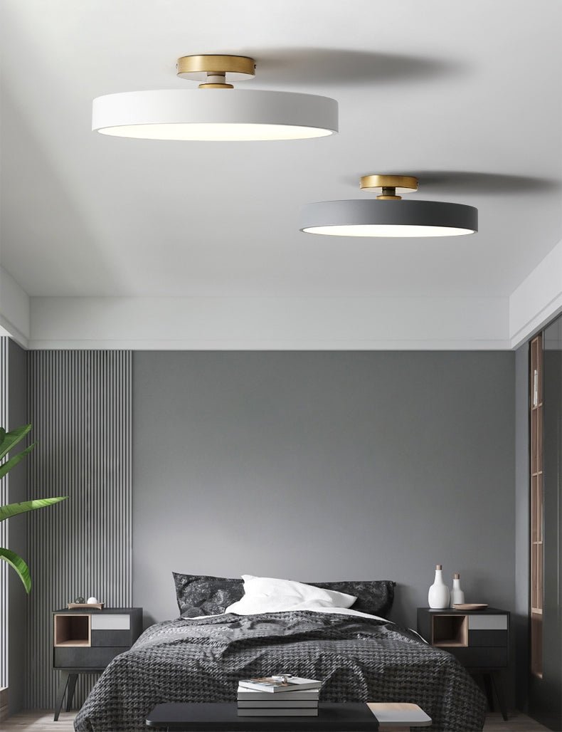 MIRODEMI® Minimalist LED Ceiling Lamp - Remote Control, Dimmable, Multi-Color