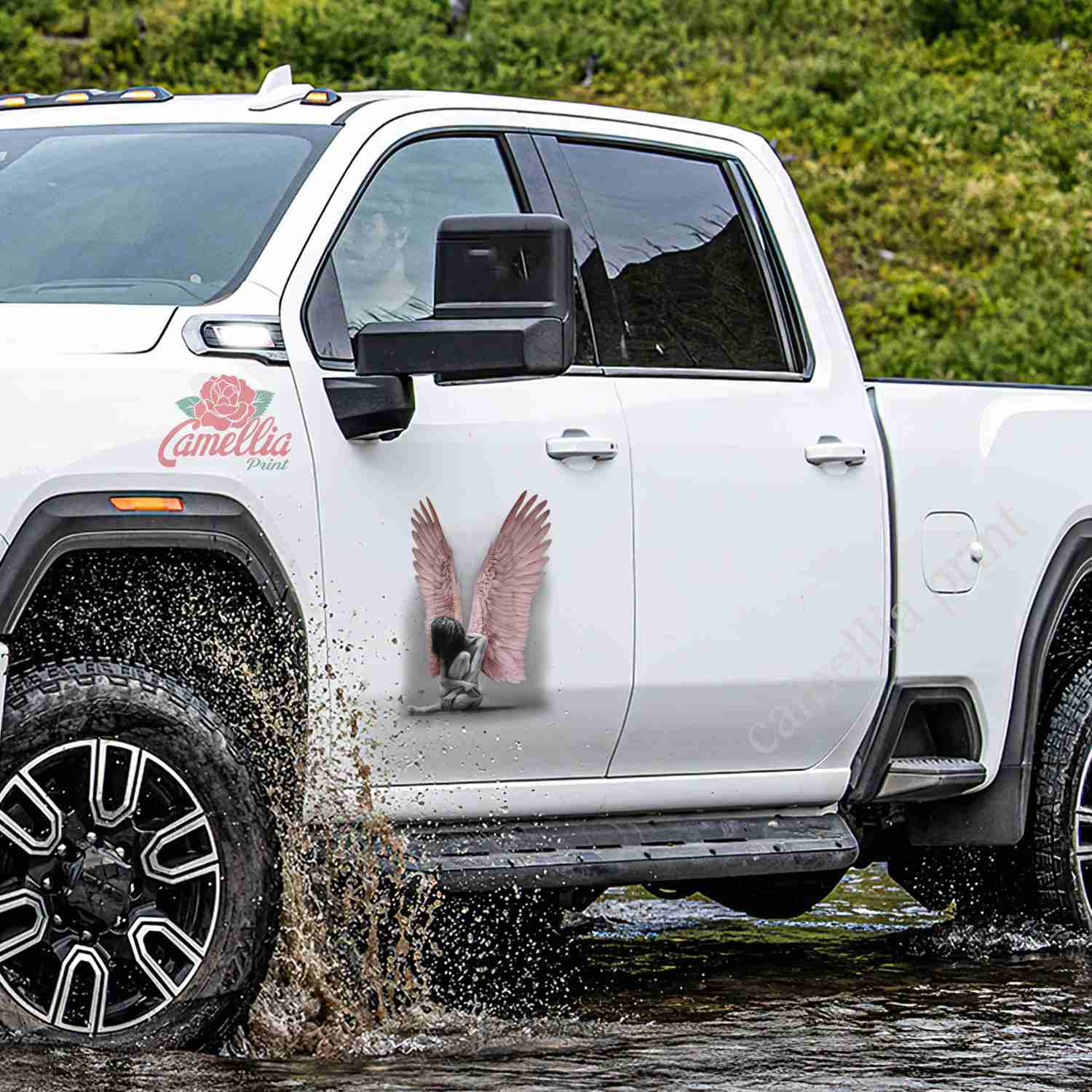 Angel America Decal For Wall - Cute A Name Tag Stickers, Valentines Day Gifts For Her