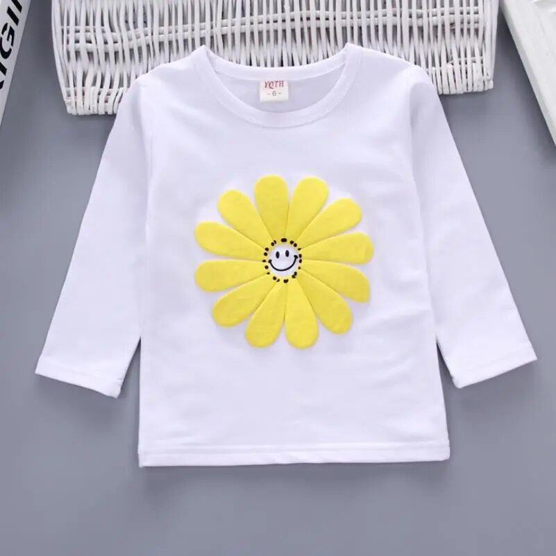 Toddler Girls Floral Design Three-piece Warm Cotton Clothing Set