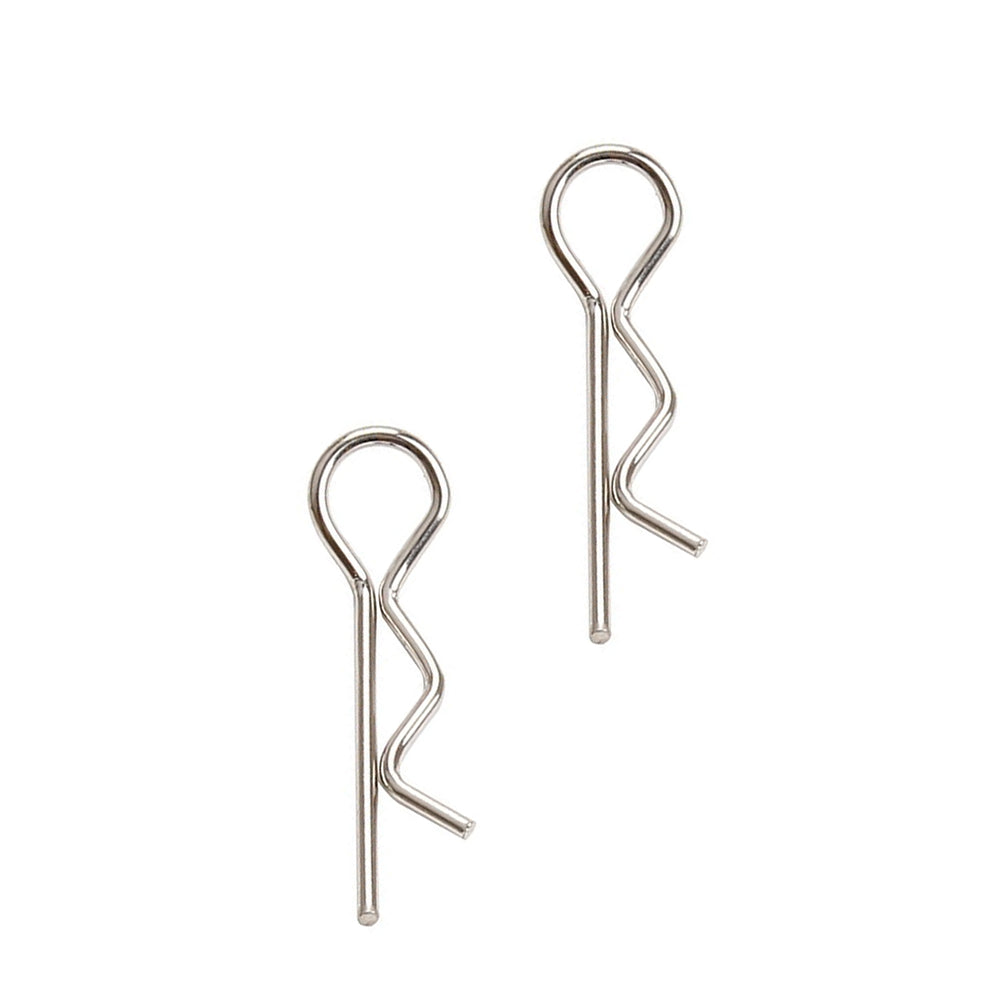 Universal Stainless Steel Body Shell R Clips Pins for 1/10 RC Cars - 50Pcs