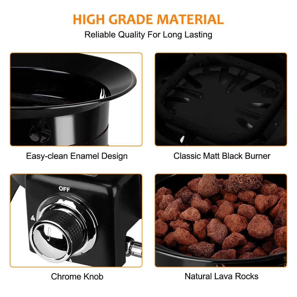 Camplux Propane Fire Pit Camping Fire Bowl for Outdoor Gatherings