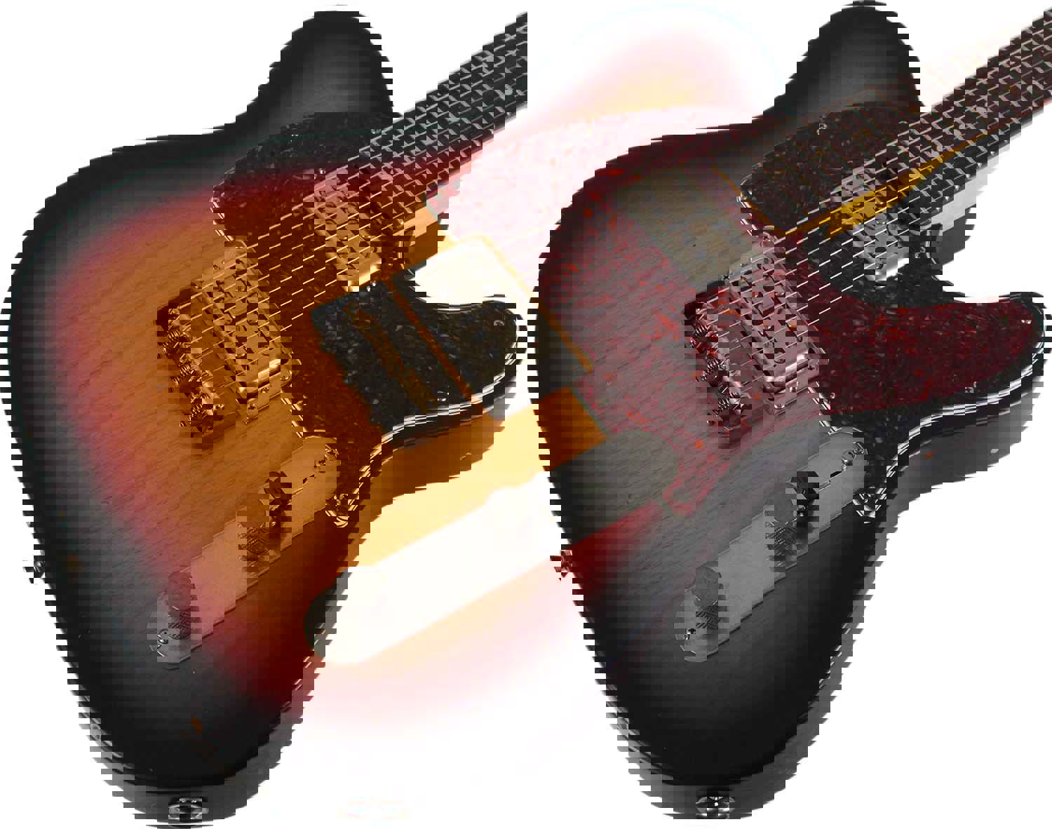 Nash T-2HB Guitar with Lollartrons in 3-Tone Sunburst - Light Aging