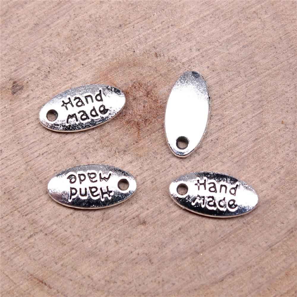 WYSIWYG 40pcs Antique Silver Alloy Charms for DIY Jewelry Making