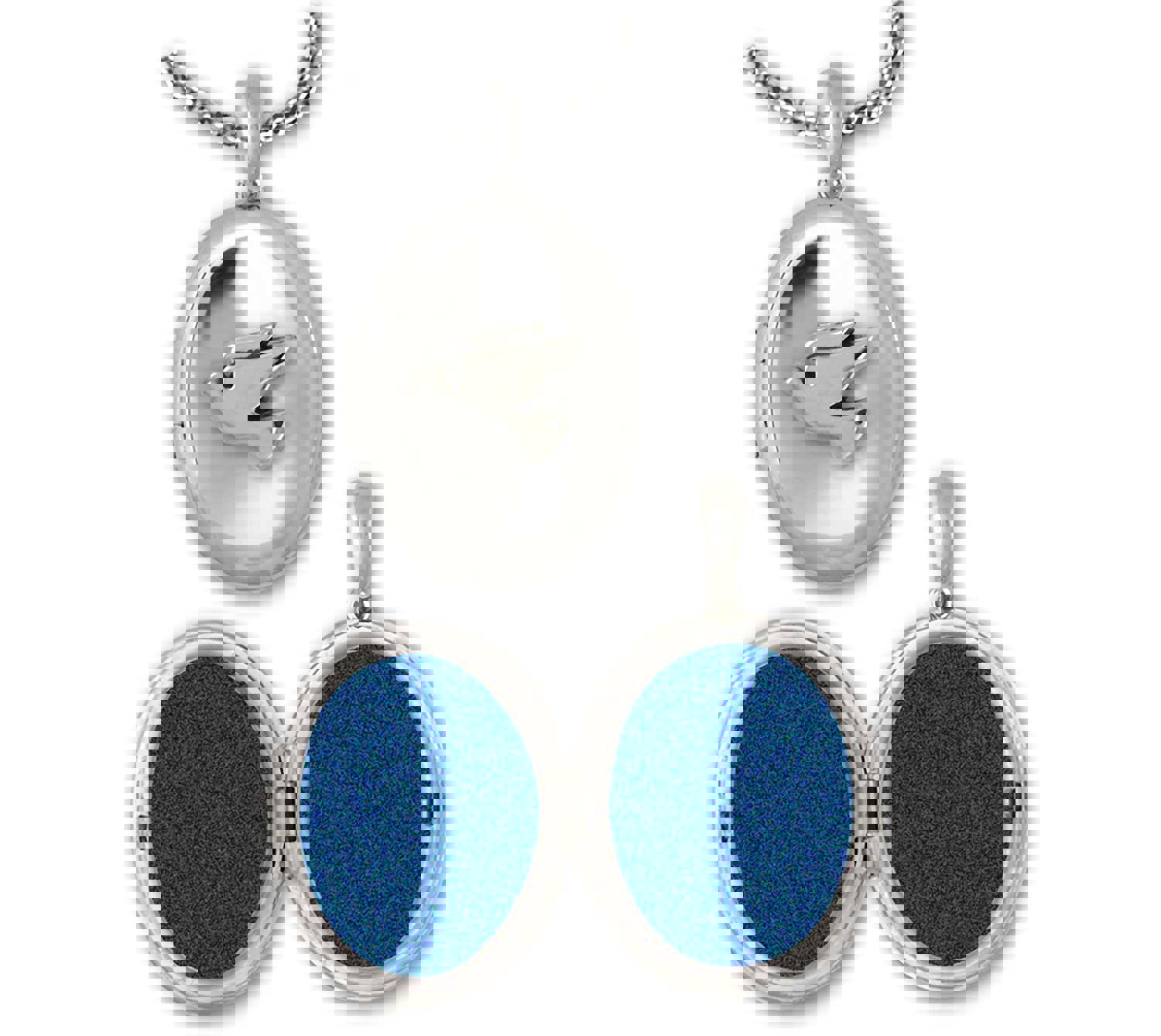 Dove Jewelry Sterling Silver Handmade Dove Photo Locket DVE2-V