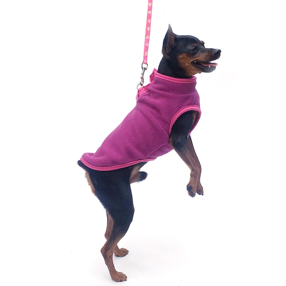 Fleece Dog Cat Clothes Warm Vest for Pets
