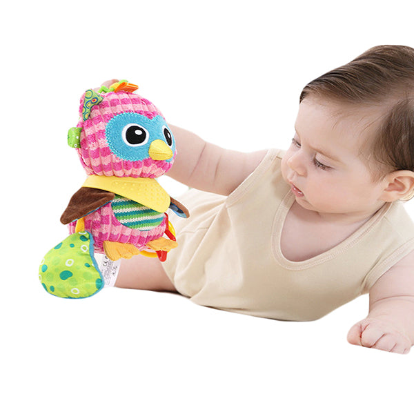 Sozzy Plush Baby Animal Multi Sensory Development Activity Toy for Infants 3-36 Months