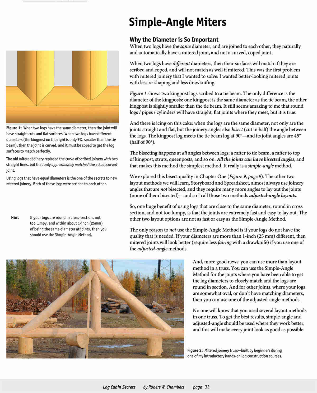 Log Cabin Secrets, Book 1: Mitered Joinery